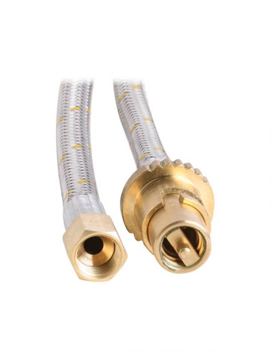 Gas hose for portable gas heaters