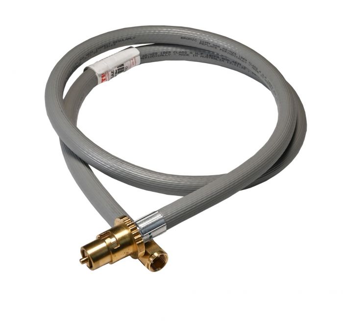 Gas hose for portable gas heaters