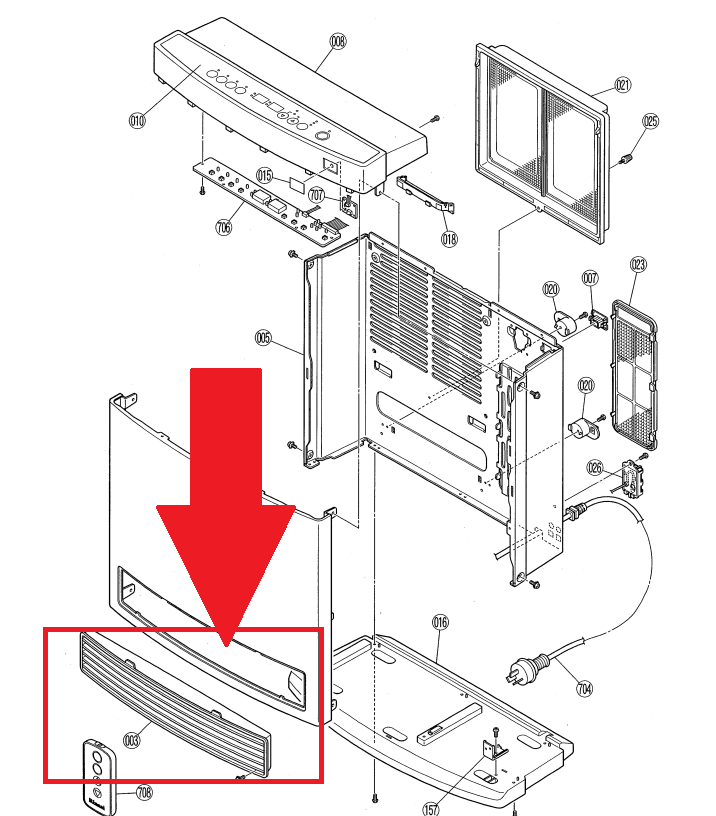 Rinnai Dynamo 15 Louvre Front Grilles