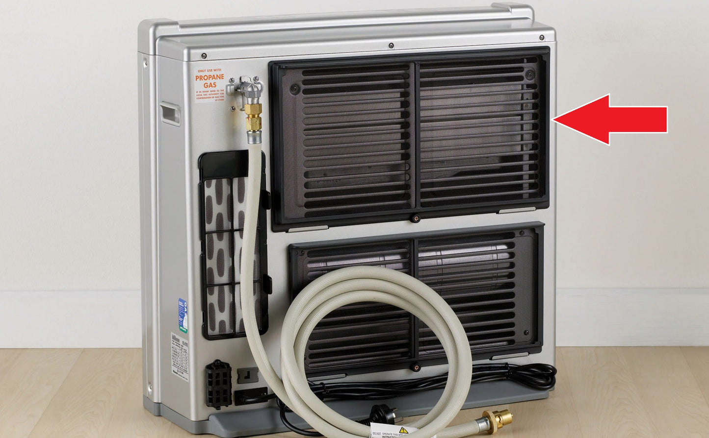 Rinnai Avenger 25 Plus Gas Heater - Back Filters Small - Medium - Large