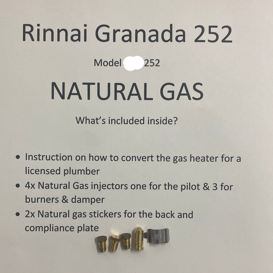 Rinnai Granada REH 252 Conversion kit