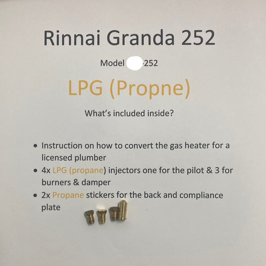 Rinnai Granada REH 252 Conversion kit